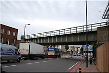 TQ2877 : Railway Bridge over Battersea Park Rd by N Chadwick
