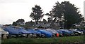 Boat storage yard at Abersoch harbour