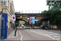 TQ2676 : Railway Bridge, Lombard Rd by N Chadwick