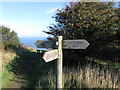 Cleveland Way finger post, Ravenscar