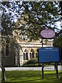 Notice board, Christ Church, High Road N12