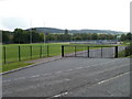 Entrance gate from Dixton Road to sports fields