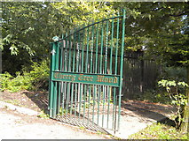 TQ2789 : Park gates, Cherry Tree Wood N2 by Robin Sones