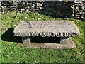 Inscribed bench on Leadside Bank