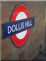 Tube sign, Dollis Hill Underground Station