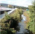 Former canal alongside Cwmbran Retail Park