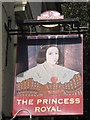 TR2335 : The Princess Royal, Pub Sign, Folkestone by David Anstiss