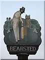 Close-up of Bearsted Village Sign