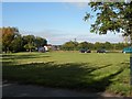 Looking across to the A134 from Church Lane in Alpheton