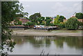 Grounded barges, River Thames