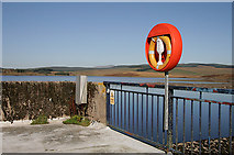 NX6685 : A lifebuoy at Lochinvar Reservoir by Walter Baxter