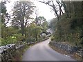 The western end of the new section of the Rhiw road by Sarn-y-plas