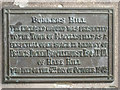 Plaque at the gates of Bunkers Hill, Macclesfield