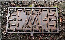 J4569 : Sirocco water-meter cover, Comber by Albert Bridge