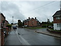 Approaching the junction of Trafalgar Road and Hardy Close