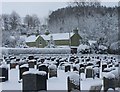 Kirkcudbright Cemetery under snow