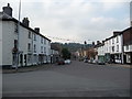 Llanidloes main street on a Sunday afternoon