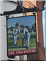 The Cricketers sign