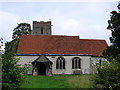TM0338 : Shelley All Saints church by Adrian S Pye