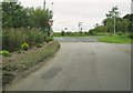 A minor road at Palnure meets the A75