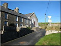 Terraced houses and the former Capel Tabor on Ffordd y Nant