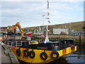 Coastal Berwickshire : The Front End of M.V. Sandsend at Eyemouth Harbour