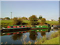 Narrowboats moored near Salterforth