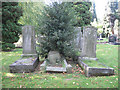 1930s memorials, St Giles churchyard, Exhall