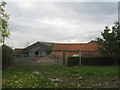 Farmyard and the beginning of a footpath