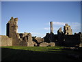 Ruins of Coity Castle, viewed from the West Gate