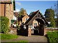 Lych gate at the church