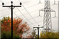 Power lines and pylon, Lambeg