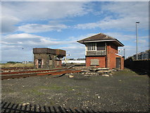 C8540 : Water tower and Signal box, Portrush station by Willie Duffin