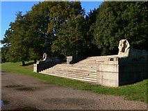 TQ3471 : Sphinxes in the Park by Eirian Evans