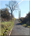 Blaenavon : Upper Coedcae Road narrows to single track