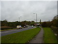 Traffic lights on A623/ Staveley Road, Long Duckmanton