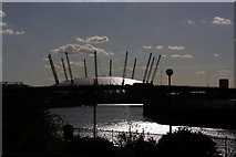 TQ3981 : The Millennium Dome from Canning Town by Des Blenkinsopp