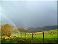 NY2532 : Double Rainbow over Brockle Crag by Michael Graham