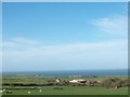 Penllech church and the farm buildings of Plas ym Mhenllech