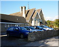 Cars parked at the village hall, Norton Fitzwarren