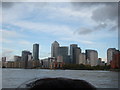 View of Canary Wharf from Thames #3