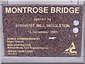 Commemorative stone, Montrose road bridge