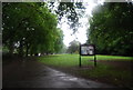 Canbury Gardens in the rain