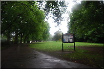 TQ1769 : Canbury Gardens in the rain by N Chadwick