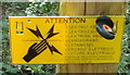 Electric fence sign