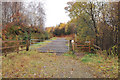 Gated woodland track near Spean Bridge