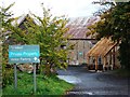 Entrance drive and barns at Ty-Mawr