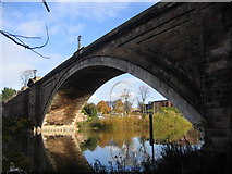 SJ4065 : Grosvenor Bridge and Ferris Wheel, Chester by Jeff Buck
