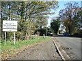 B5027 Uttoxeter Road at district boundary