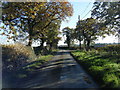 Gratwich Lane and village sign